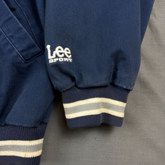 Vintage New York Yankees Bomber Jacket Mens Large Embroidered Logo Navy Blue - Picture 3 of 11